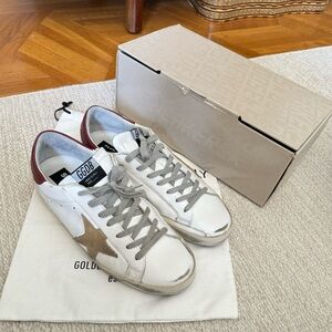 Golden Goose Men's Super-Star Leather Low-Top Sneakers